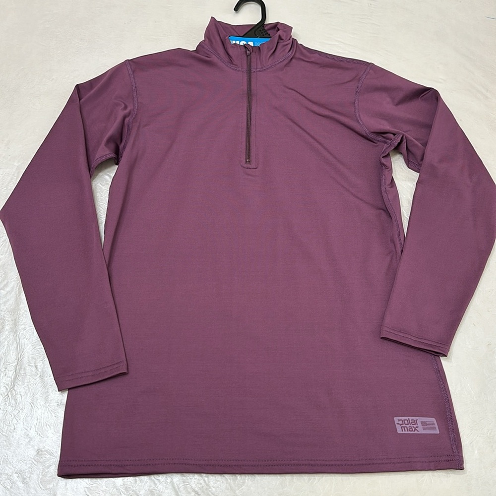 PolarMax CORE 4.0 TECH FLEECE BASELAYER Zip Mock - Plum